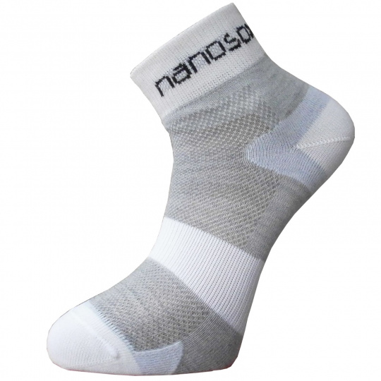 skarpety nanosox SPORT CYCLON .biały+kolor